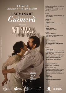 Cartelll I Seminari Àngel Guimerà - Maria Rosa